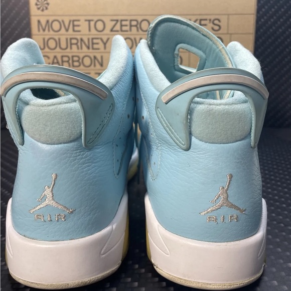 Nike Air Jordan Retro 6 GG Pantone GS Still Blue White 543390-407 Size 8Y - Picture 4 of 6